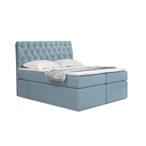 Belgium világoskék boxspring ágy