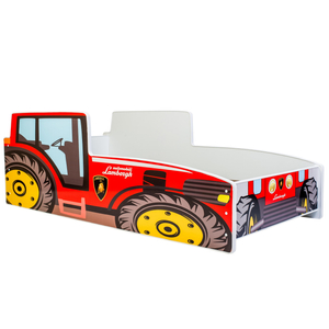 Gyermekágy Traktor piros 160x80 matraccal és kerettel