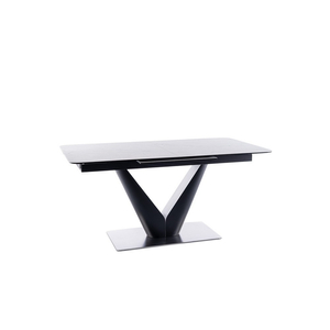 Canyon ceramic étkező asztal fehér márvány/ fekete 160(220)X90