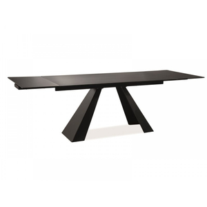 Salvadore étkező asztal matt fekete 120(180)X80