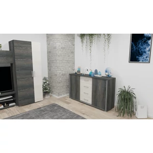 COR - Domos tolóajtós komód 160 cm