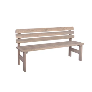VIKING fenyőfából készült kerti pad 150 cm - szürke