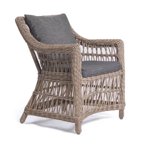 DENVER exkluzív polyrattan kerti fotel - barna
