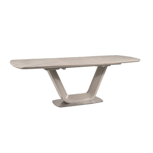 BAL-Armani bővíthető asztal kerámia szürke márvány hatású/szürke 160-220X90