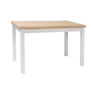 BAL-Adam asztal tölgy MDF/matt fehér láb 120x68