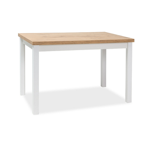 BAL-Adam asztal lancelot tölgy MDF/matt fehér láb 120x68