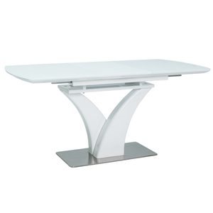 BAL-Faro bővíthető asztal lakk.fehér 120-160x80