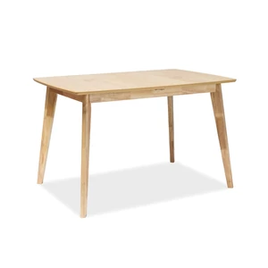 BAL-Brando bővíthető asztal MDF+tölgy furnér/tölgy lábazat (120-160X80)