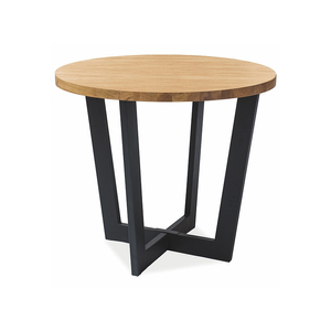 BAL-Cono 90 laminált asztalka tölgy/ fekete