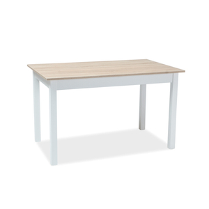 BAL-Horacy asztal 125-170x75 tölgy mdf/fehér láb
