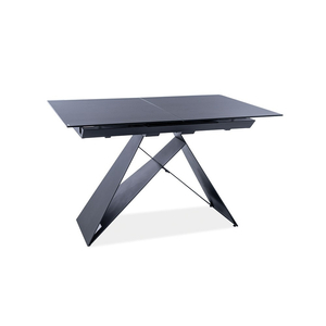 Westin SG étkező asztal fekete/ matt fekete 120(160)X80