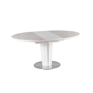 BAL-Orbit Ceramic asztal fehér márvány hatású /matt fehér FI 120 (160)