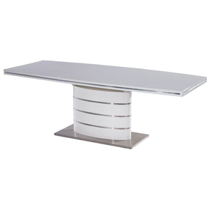 BAL-Fano bővithető asztal MDF lakk.fehér, lakk.fehér (140-200x90x77)