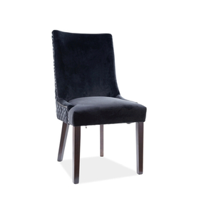 Leon Velvet étkező szék fekete láb/ fekete bluvel19