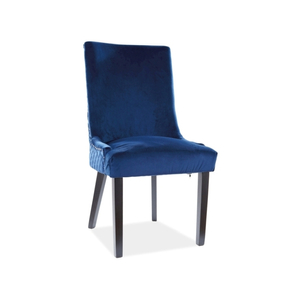 Leon Velvet étkező szék fekete láb/ kék bluvel86