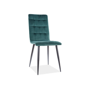 Otto Velvet étkező szék fekete láb/ zöld bluvel 78