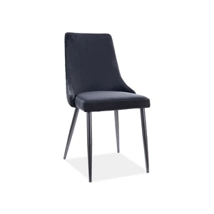 Piano B Velvet étkező szék fekete láb/fekete bluvel 19