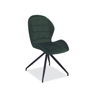 Hals II Velvet étkező szék fekete láb/ zöld bluvel 78