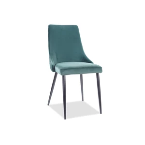Piano B Velvet étkező szék fekete láb/zöld bluvel 78