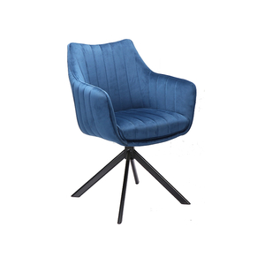 Azalia Velvet étkező szék fekete láb/kék bluvel 86