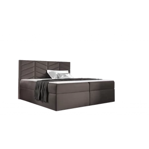 MIL - Integrale 160x200 ágyneműtartós boxspring ágy SÖTÉTBARNA
