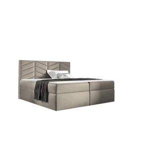 MIL - Integrale 140x200 ágyneműtartós boxspring ágy VILÁGOSBÉZS