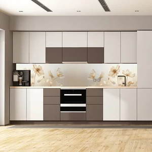 Konyhapanel beige virág
