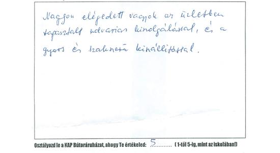 Vásárlóink írták