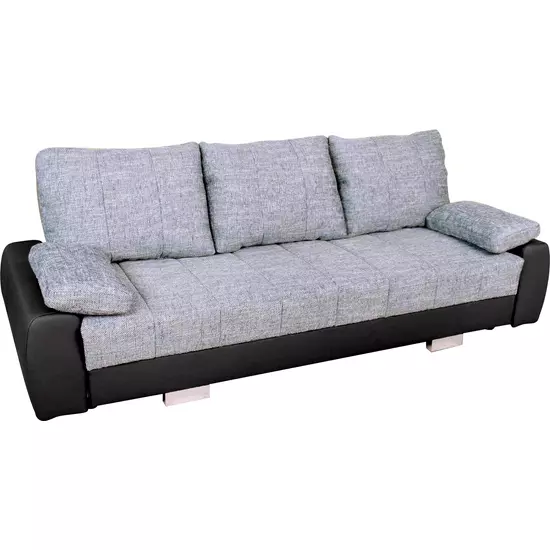 Stefan karfás ágyazható kanapé - szürke/fekete