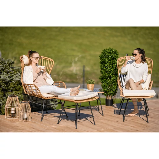 TEMP-Vasal kerti 5 darabos rattan szett