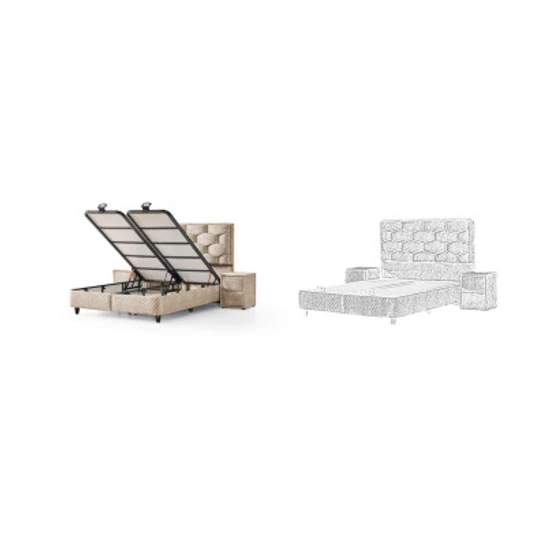 ATR-Artemis 160-180 Boxspring ágy 