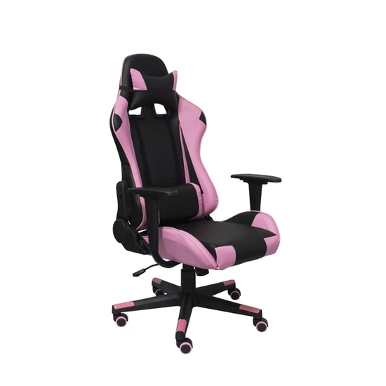 Iliasz 5 fekete-rózsaszín gamer szék