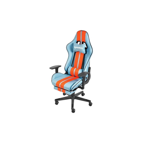 Raidmax kék-narancs gamer szék