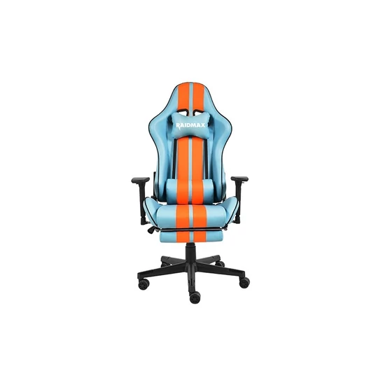 Raidmax kék-narancs gamer szék