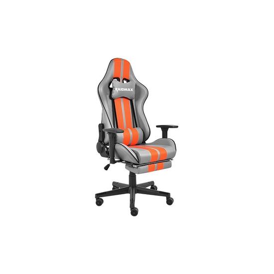 Raidmax szürke-narancs gamer szék