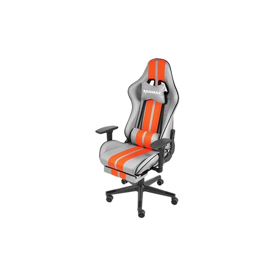 Raidmax szürke-narancs gamer szék