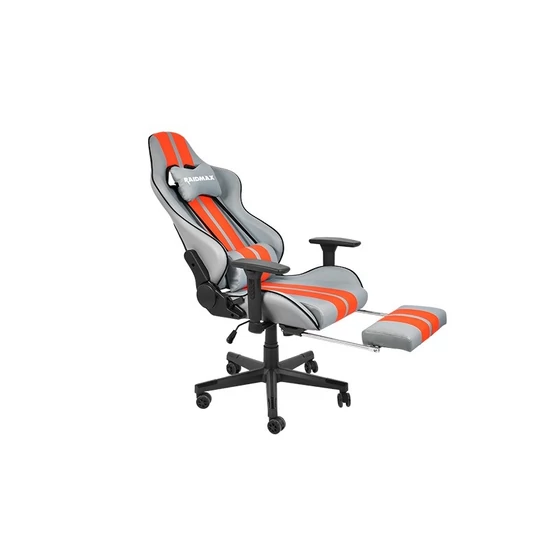 Raidmax szürke-narancs gamer szék