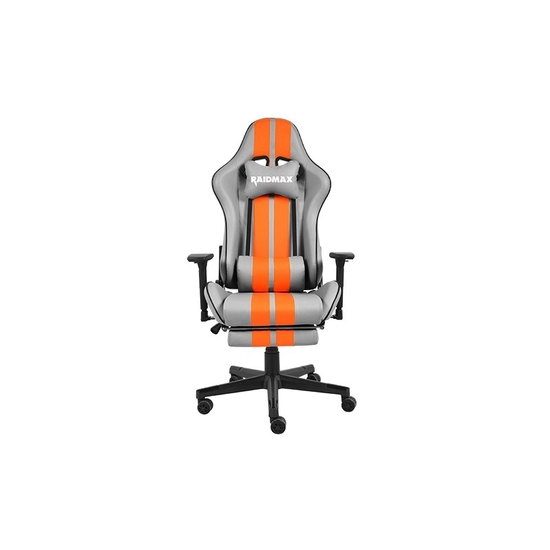 Raidmax szürke-narancs gamer szék