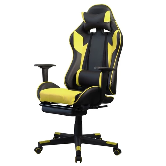 Iliasz 7 fekete-citromsárga gamer szék