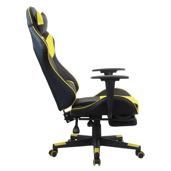 Iliasz 7 fekete-citromsárga gamer szék