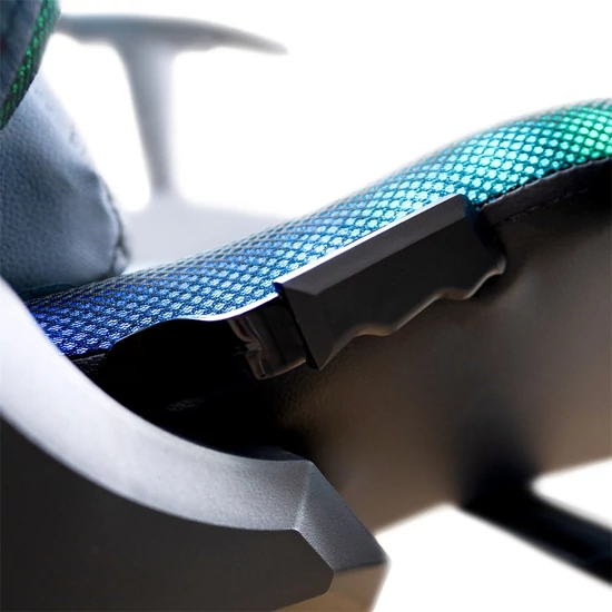 Ventaris fekete gamer szék LED világítással