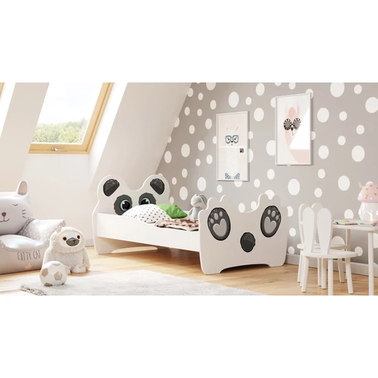 KOB-Gyermekágy Panda 140x70 matraccal és ágyráccsal