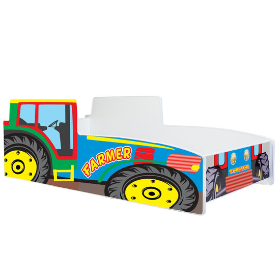 Gyermekágy Traktor színes 160x80 matraccal és kerettel