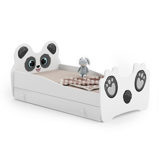 Gyermekágy Panda 140x70 fiókkal, matraccal és kerettel