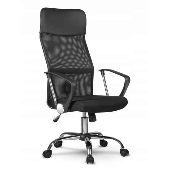 Forgó irodai szék, Senilla, hálós szövet, fekete színben