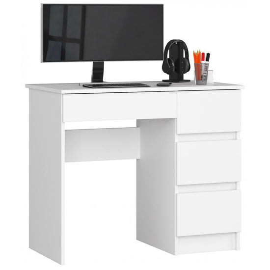 Fehér fiókos íróasztal