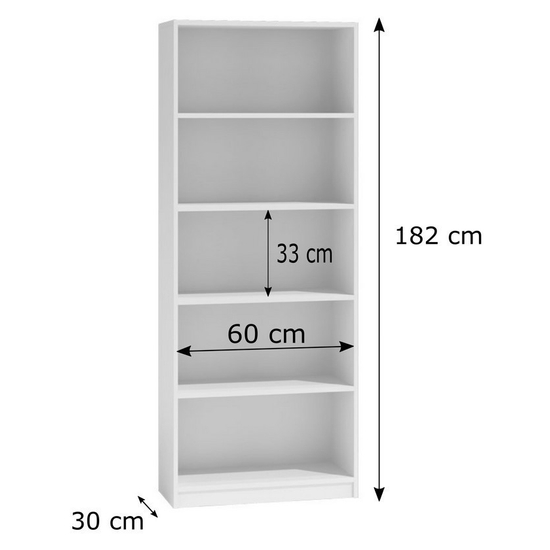 NID-R60 polcos szekrény, fehér
