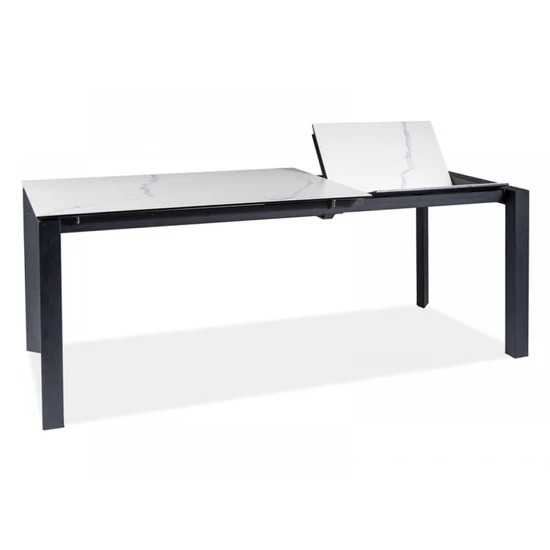 Metropol ceramic étkező asztal fehér márvány hatású 120(180)X80