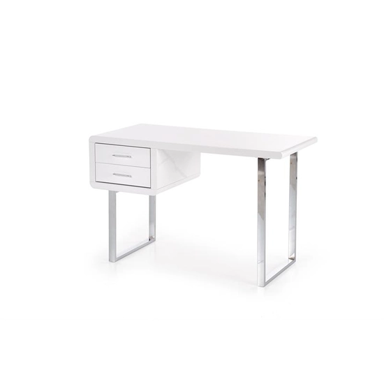 HLM-B30 íróasztal, fehér-króm