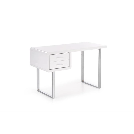 HLM-B30 íróasztal, fehér-króm